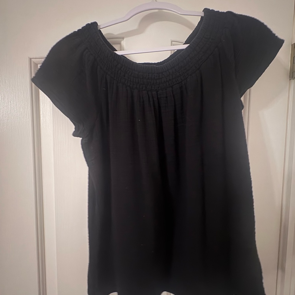 Old Navy Black Smocked Women's Blouse
